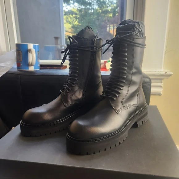 Ann Demeulemeester Alex Lace Up boots size 38 BNWT - Picture 10 of 12
